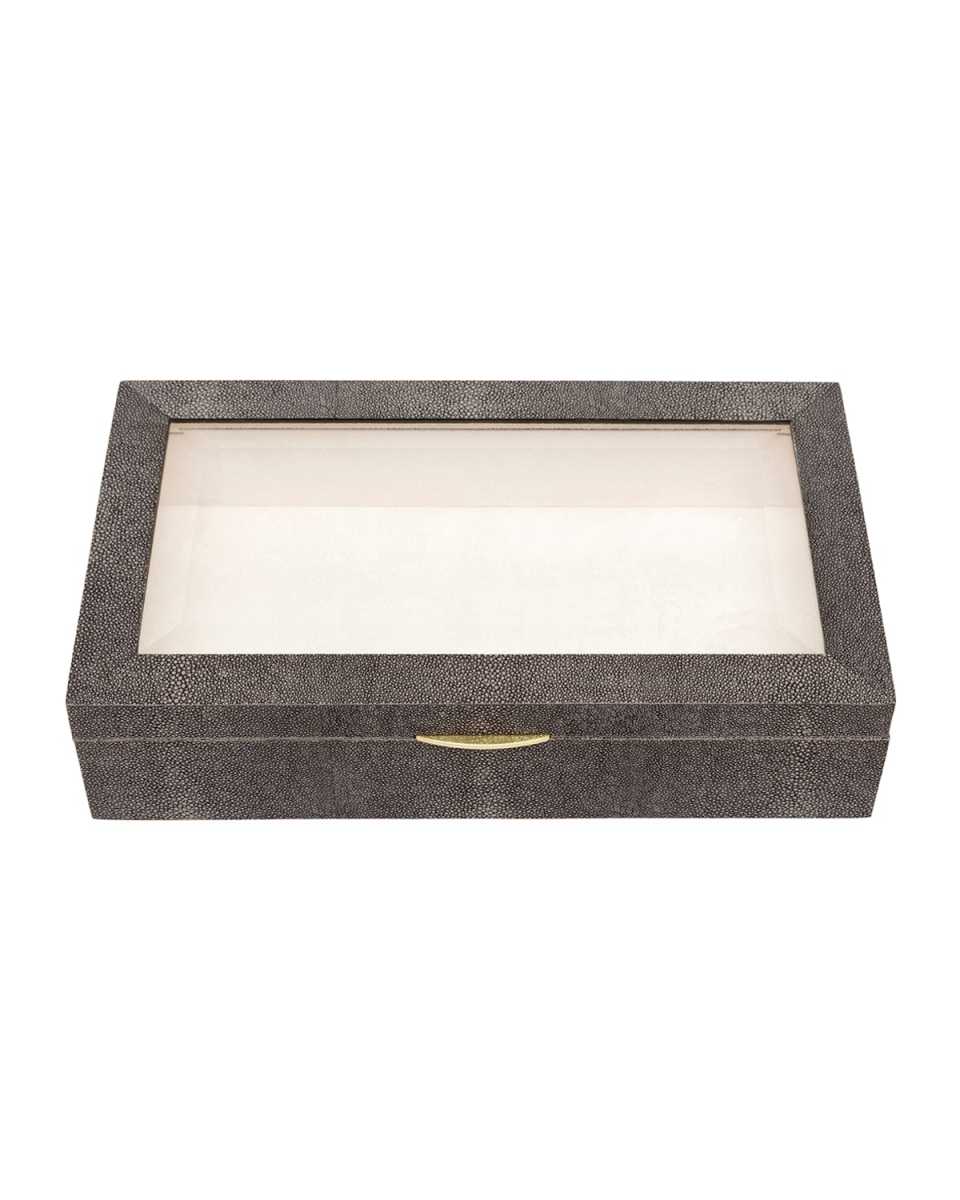 Henlow Rectangular Faux-Shagreen Display Box